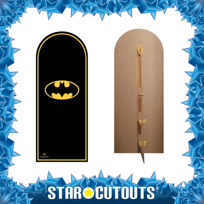 SC4349 Batman Logo Backdrop Single Cardboard Cut Out Height 194cm