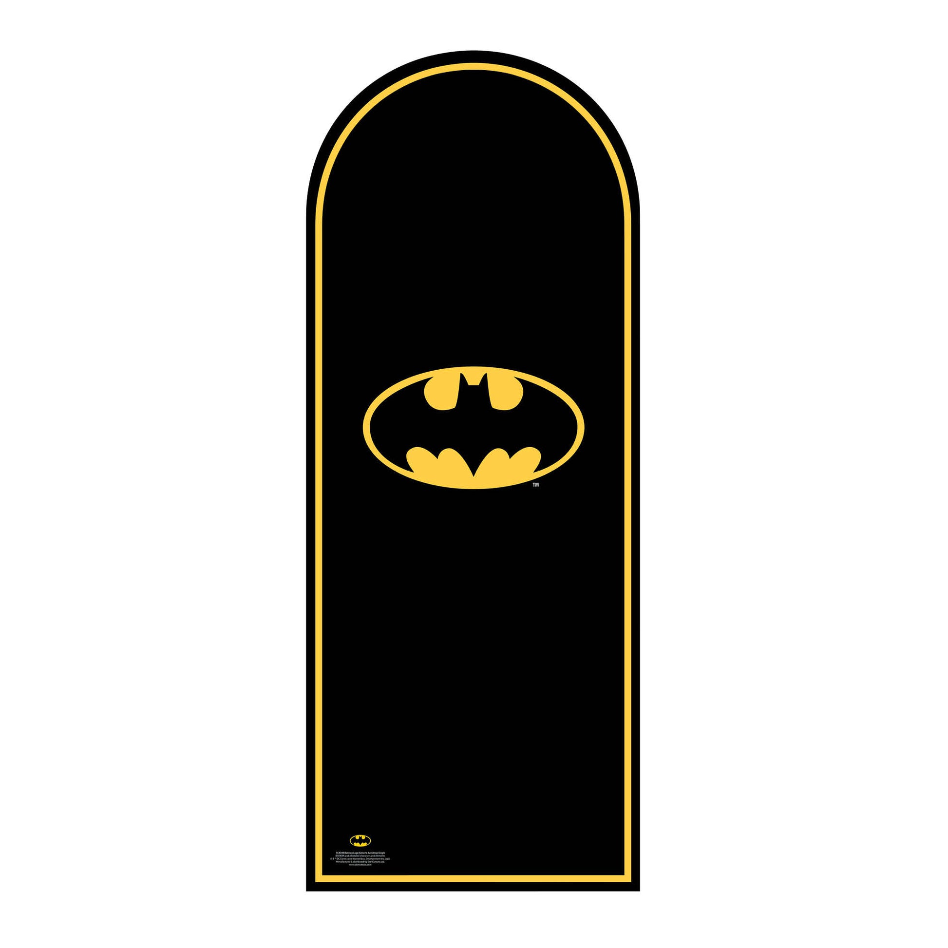 SC4349 Batman Logo Backdrop Single Cardboard Cut Out Height 194cm ...