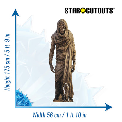 SC4353 Mummy Skeleton Cardboard Cut Out Height 175cm
