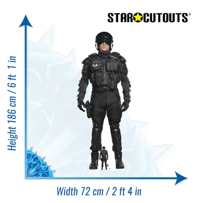 SC4356 UNIT soldier Cardboard Cut Out Height 186cm