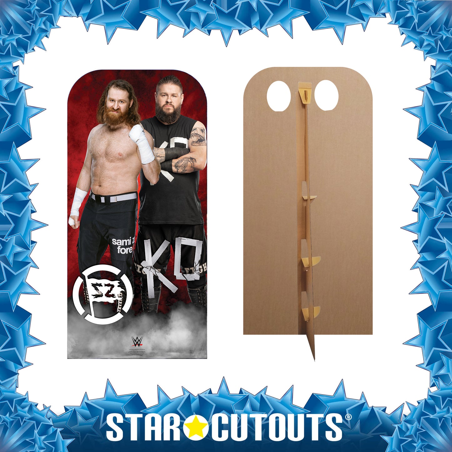 SC4364 Owens and Zayn WWE Stand In Cardboard Cut Out Height 193cm