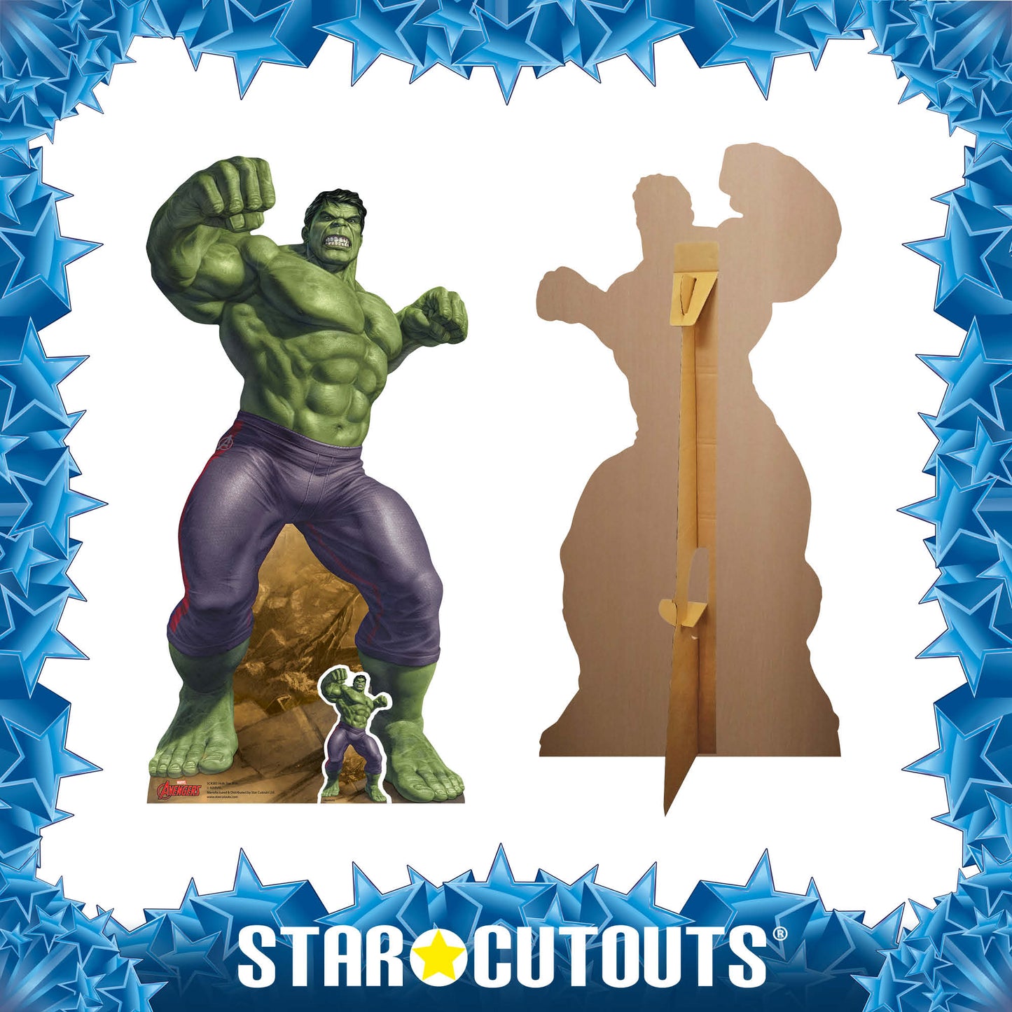 SC4383 Hulk Star Mini Cardboard Cut Out Height 94cm