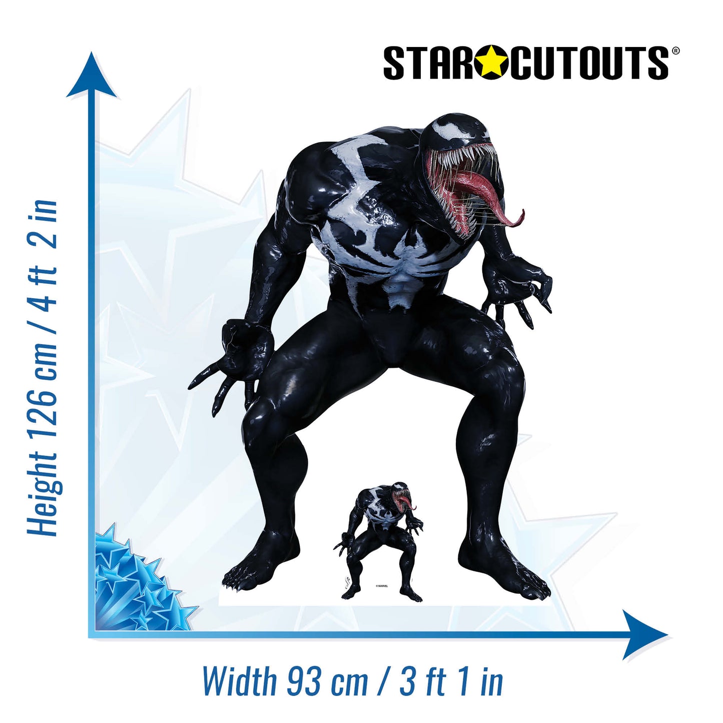 SC4394 Venom Spider Man 2 Cardboard Cut Out Height 126cm