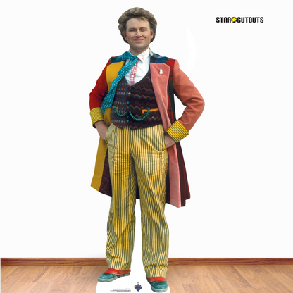 SC4400 The Sixth Doctor Incarnation Colin Baker Cardboard Cut Out Height 183cm