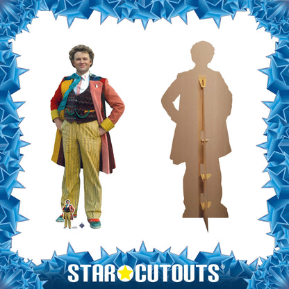 SC4400 The Sixth Doctor Incarnation Colin Baker Cardboard Cut Out Height 183cm