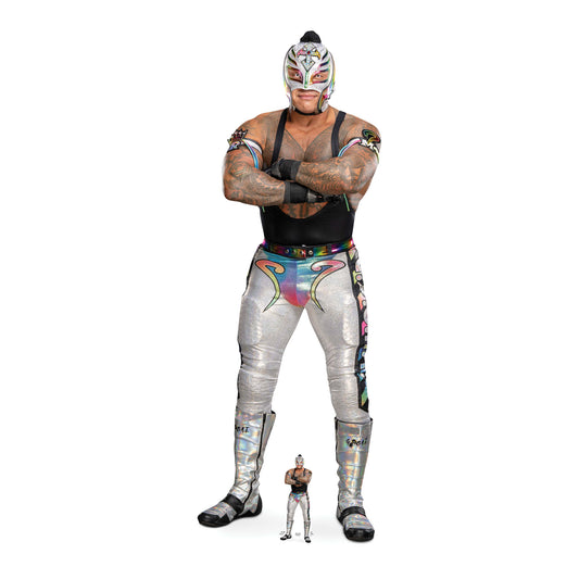 SC4430 Rey Mysterio Silver Cardboard Cut Out Height 173cm