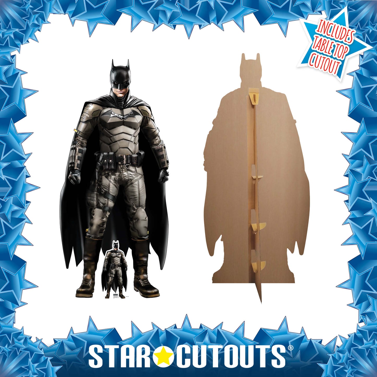 SC4431 Batman Robert Pattinson The Batman 2022 Masterpiece Graphic Art Style Cardboard Cut Out Height 195cm