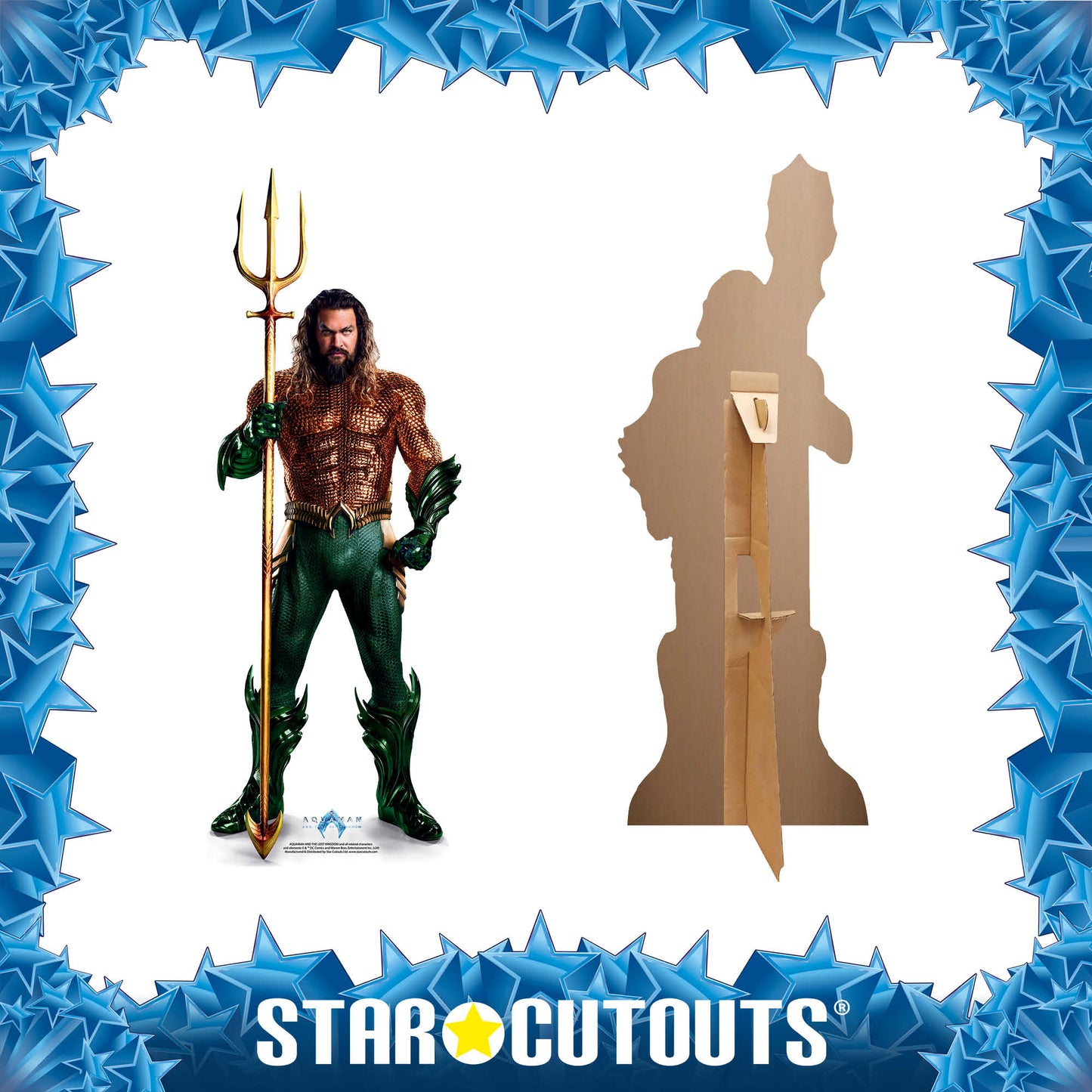 SC4434 Aquaman Lost Kingdom Jason Momoa Star Mini Cardboard Cut Out Height 93cm