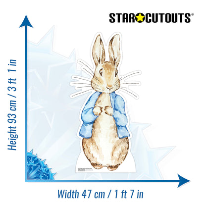 SC4440 Rabbit Blue Jacket Cardboard Cut Out Height 93cm