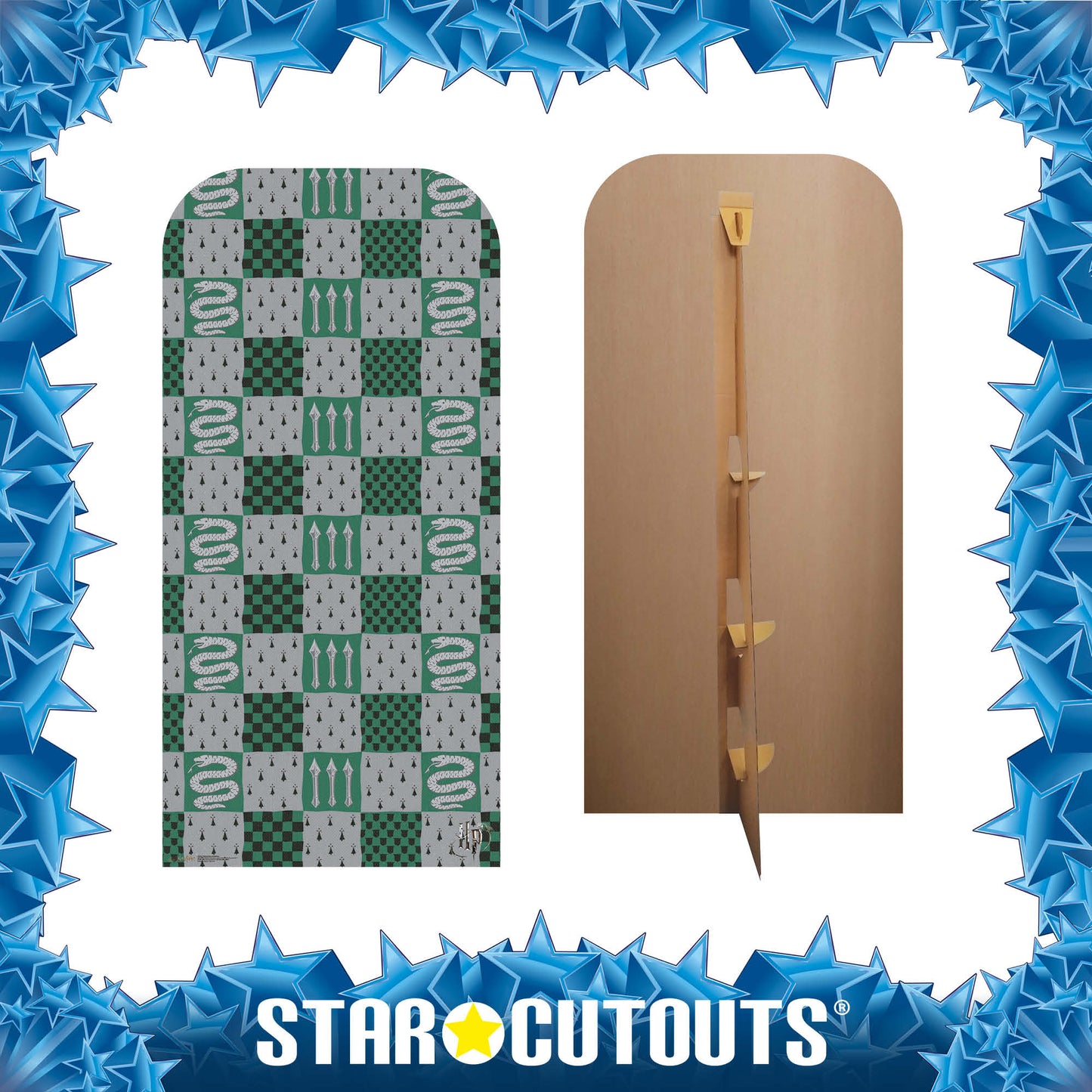 SC4447 Slytherin Hogwarts House  Backdrop -  Sailboard Harry Potter Cardboard Cut Out Height 193cm