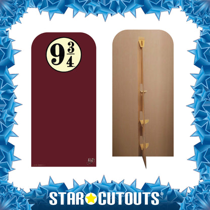 SC4451 Hogwarts Express Platform 9¾  Harry Potter  Backdrop -  Sailboard Cardboard Cut Out Height 193cm