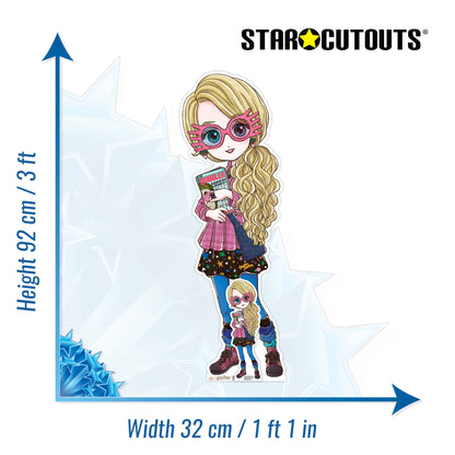 SC4456 Cute Luna Lovegood Animated Cardboard Cut Out Height 92cm