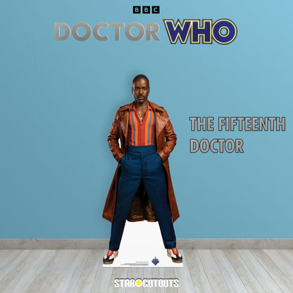 SC4462 15th Doctor Who Ncuti Gatwa Star Mini Cardboard Cut Out Height 91cm