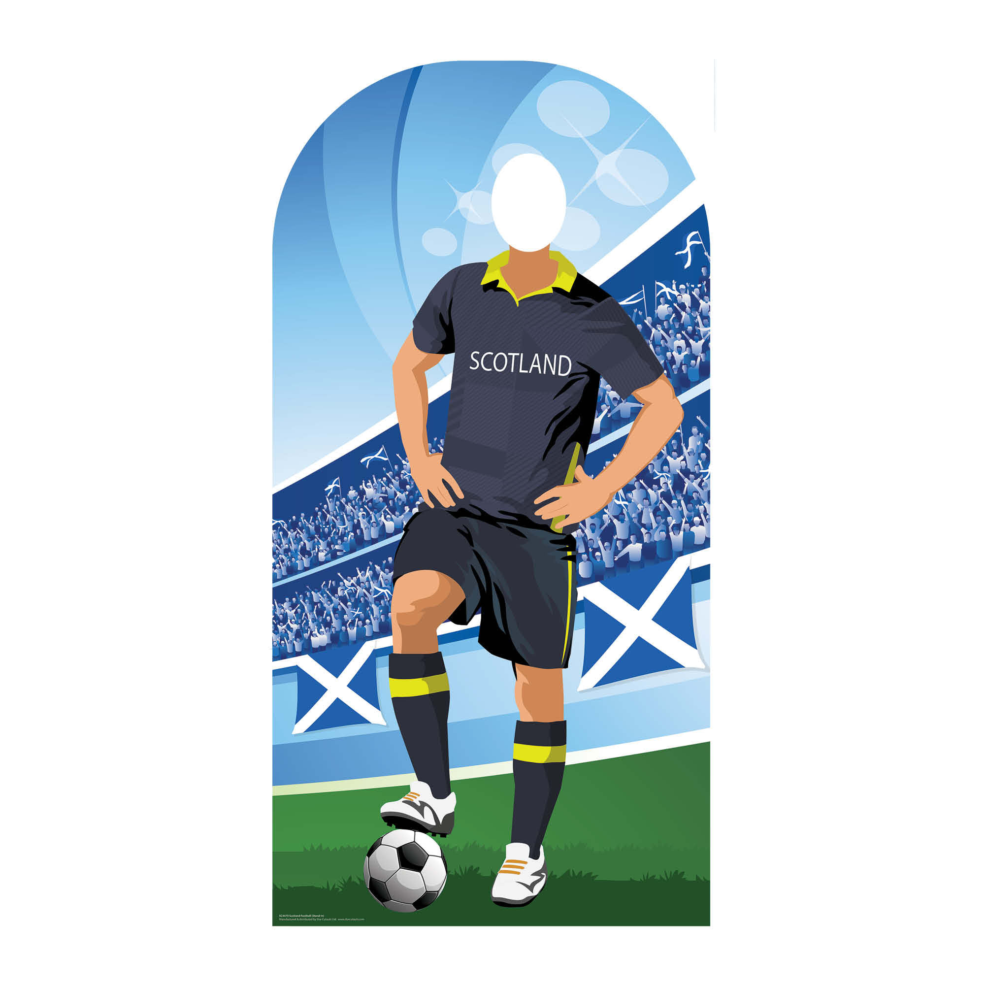 SC4470 Scotland Football Stand-In Cardboard Cut Out Height 190cm – Star ...