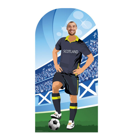 SC4470	Scotland Football Stand-In Cardboard Cut Out Height 190cm