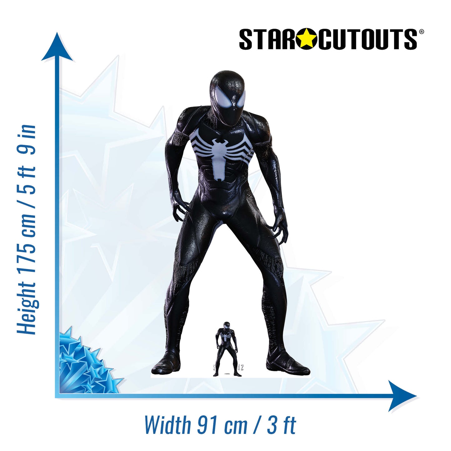 SC4487 Symbiote Spider-Man Cardboard Cut Out Height 175cm