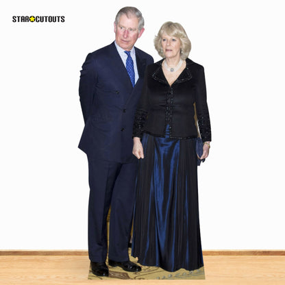 SC448 King Charles and Queen Camilla Cardboard Cut Out Height 166cm