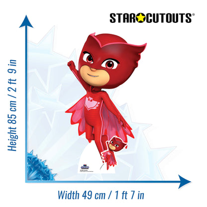 SC4503 PJ Masks Owlette  Cardboard Cut Out Height 85cm