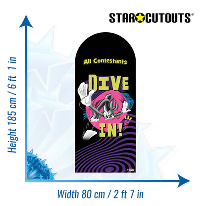 SC4505 Looney Tunes Dive In Swimming Backdrop Single Cardboard Cut Out Height 185cm