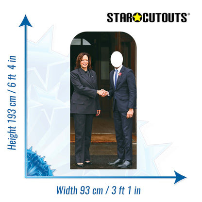 SC4509 Kamala Harris Stand In Cardboard Cut Out Height 193cm