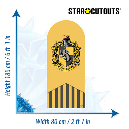 SC4516 Hufflepuff Backdrop Single Harry Potter Cardboard Cut Out Height 185.00cm