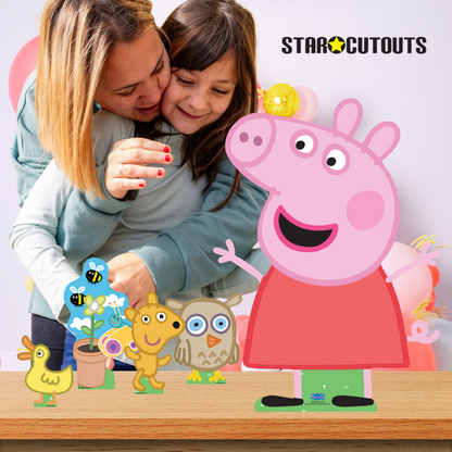 SC4523 Peppa, Zoe and Suzy Cardboard Cutout Decoration Multi Pack Height 62cm