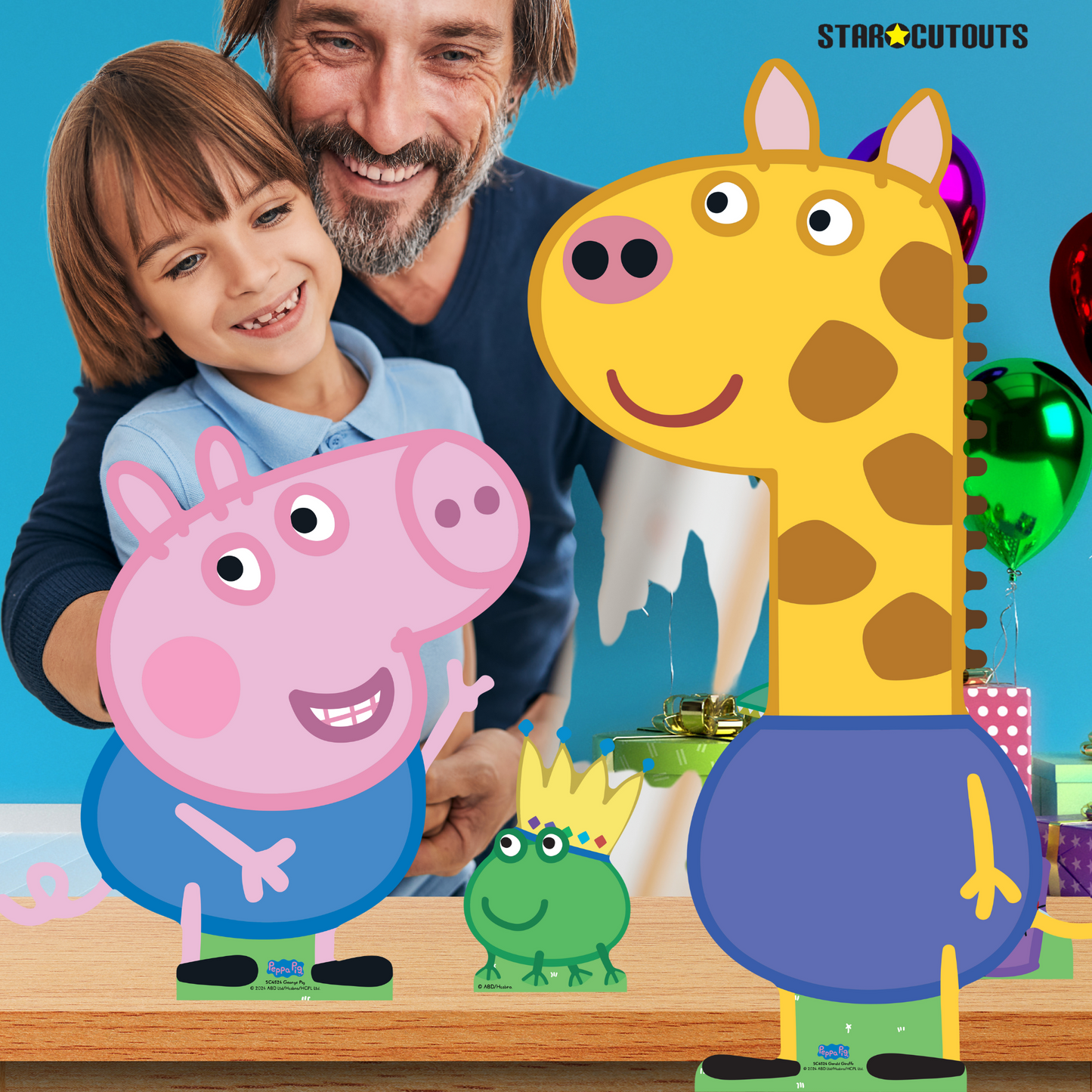 SC4524 Gerald, George and Pedro Cardboard Cutout Decoration Multi Pack  Height 86cm
