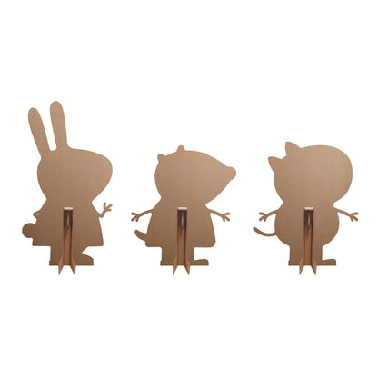 SC4525 Rebecca, Danny and Molly Cardboard Cutout Decoration Multi Pack  Height 75cm