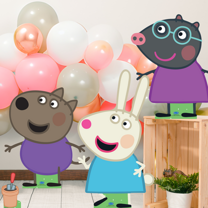 SC4525 Rebecca, Danny and Molly Cardboard Cutout Decoration Multi Pack  Height 75cm