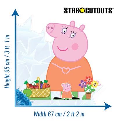 SC4526 Peppa Mummy Pig Happy  Height 95cm