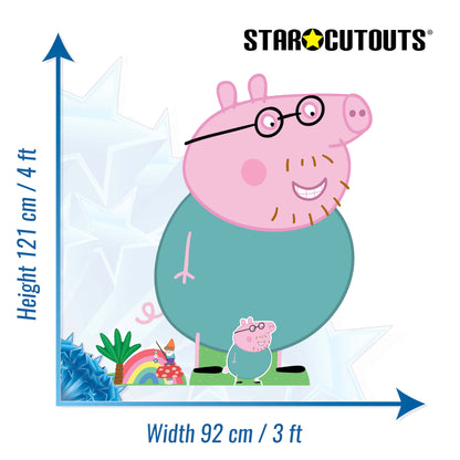 SC4527 Peppa Daddy Pig Happy  Height 121cm