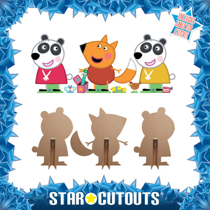 SC4529 Freddy Panda Twins Decoration Multi Pack Height 61cm