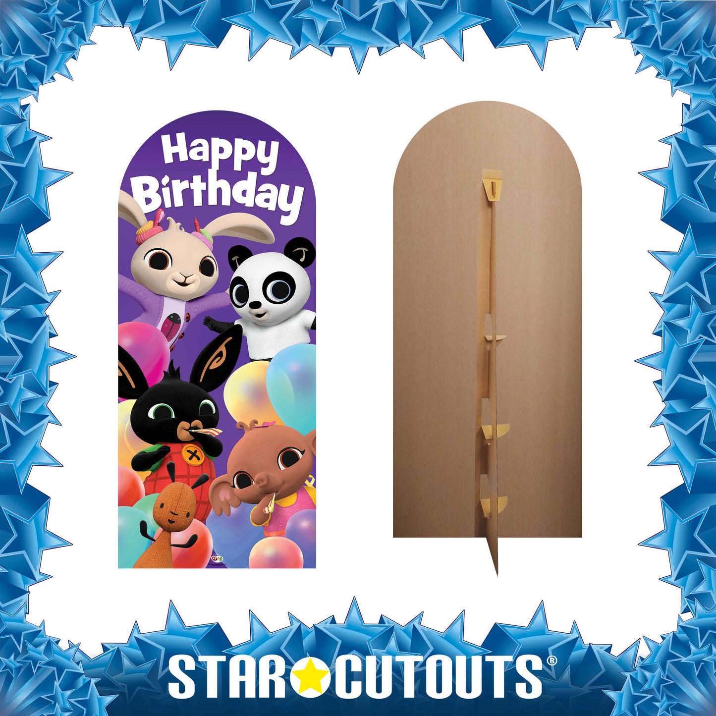 SC4532 Bing Happy Birthday Sailboard Cardboard Cut Out Height 185cm
