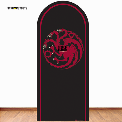 SC4540 Game of Thrones Targaryan Motif Sigil Backdrop  Cardboard Cut Out Height 185cm