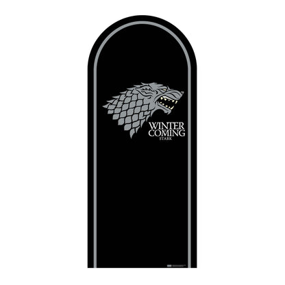 SC4541 Game of Thrones Stark Motif Sigil Backdrop  Cardboard Cut Out Height 185cm