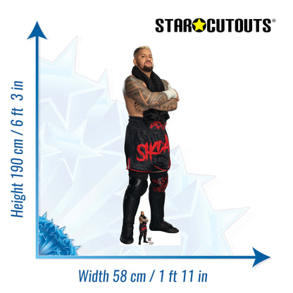 SC4547 Solo Sikoa WWE  Cardboard Cut Out Height 190cm