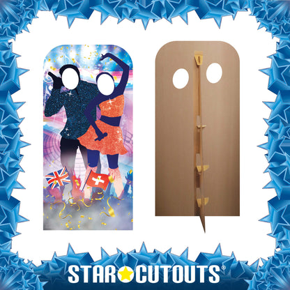 SC4550 Switzerland Song Contest Dancing StandIn Cardboard Cut Out Height 193cm