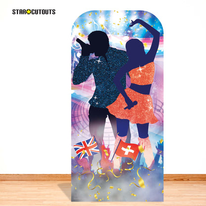 SC4550 Switzerland Song Contest Dancing StandIn Cardboard Cut Out Height 193cm