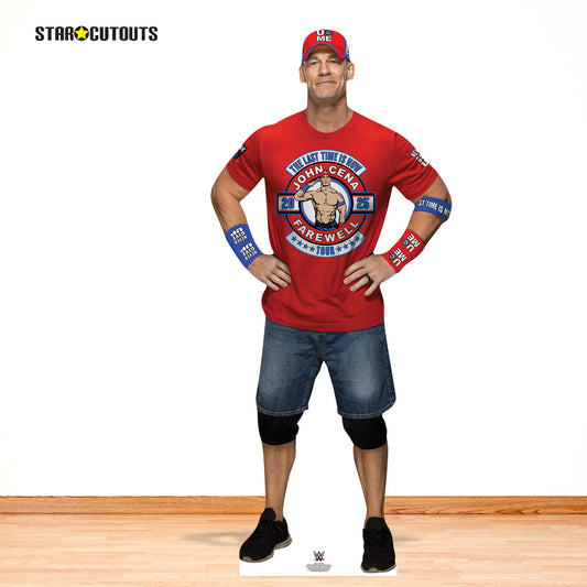 SC4551 John Cena Farewell Tour Red Shirt Cardboard Cut Out Height 186cm
