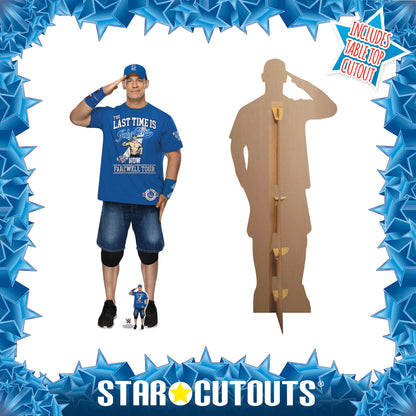 SC4552 John Cena Farewell Tour Blue Shirt Cardboard Cut Out Height 186cm