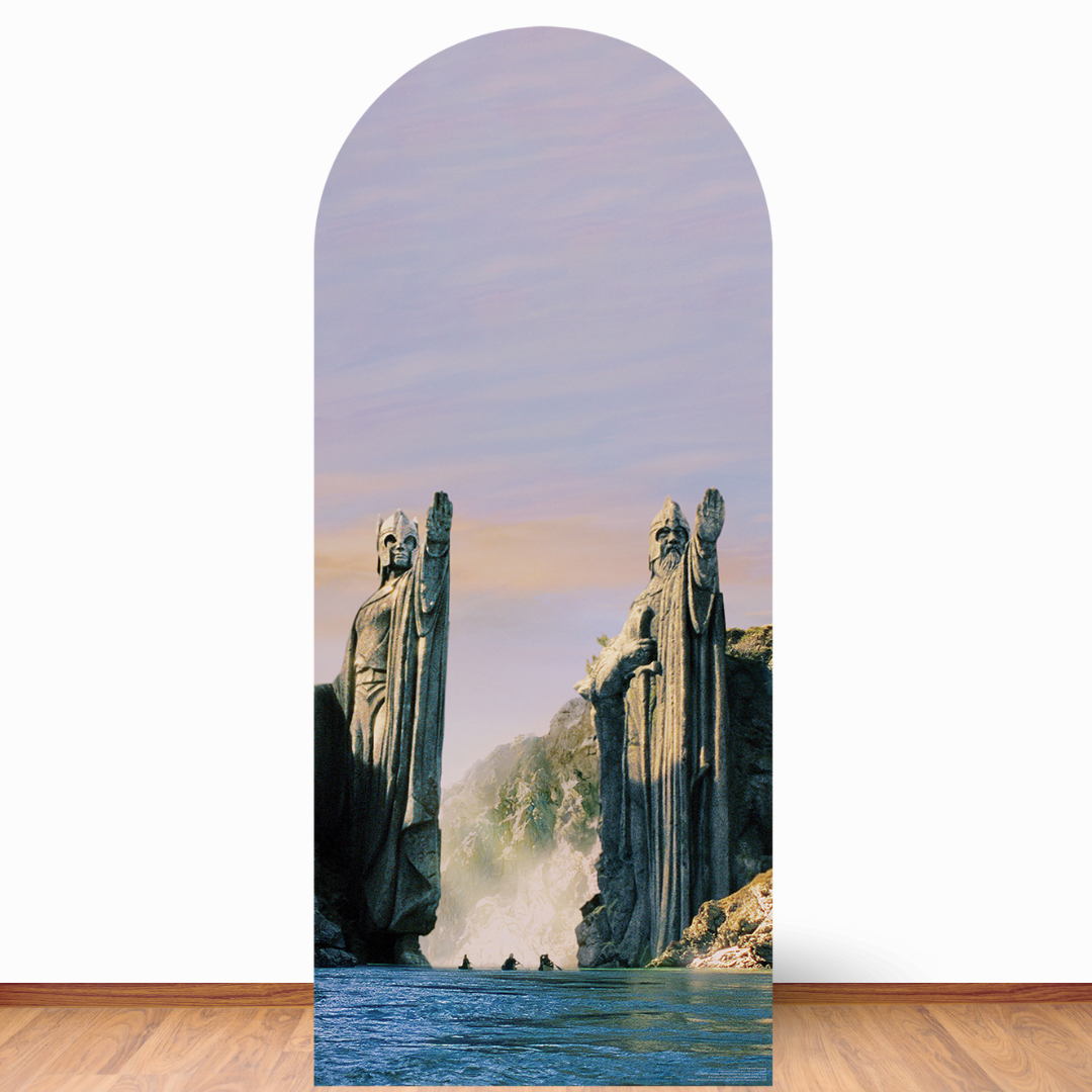 SC4553 Lord of The Rings Argonath Backdrop Single  Cardboard Cut Out Height 185cm