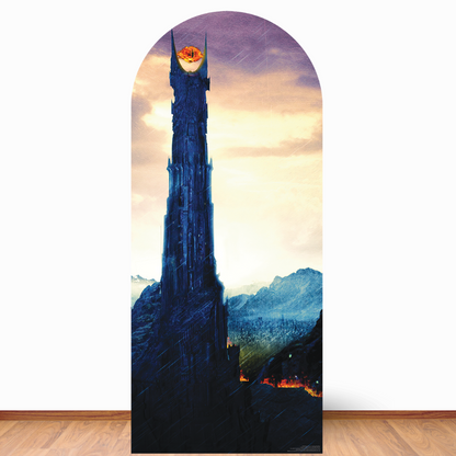 SC4554 Lord of The Rings Eye of Sauron Landscape Backdrop Single  Cardboard Cut Out Height 185cm
