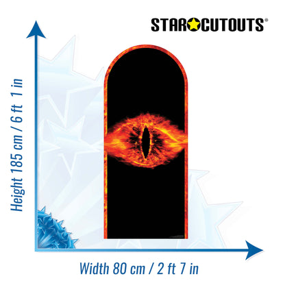 SC4555 Lord of The Rings Eye of Sauron Backdrop Single  Cardboard Cut Out Height 185cm