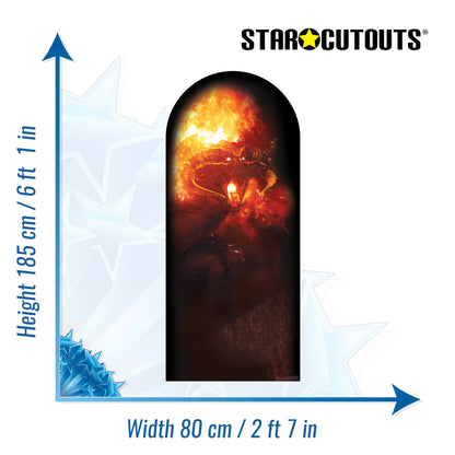 SC4556 Lord of The Rings Balrog Backdrop Single  Cardboard Cut Out Height 185cm