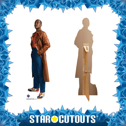 SC4557 15th Doctor Who Ncuti Gatwa Side Pose  Star Mini  Cardboard Cut Out Height 91cm