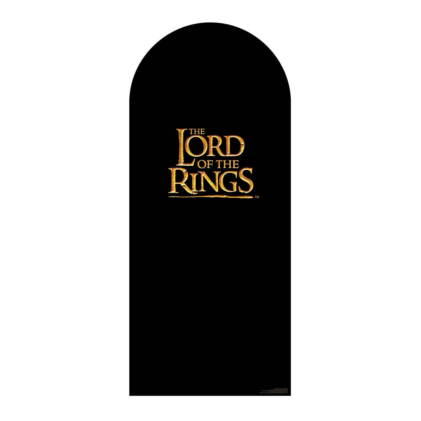 SC4561 Lord of the Rings Golden Logo Backdrop Single Cardboard Cut Out Height 185cm