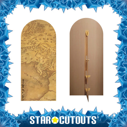 SC4562 Lord of the Rings Map Backdrop Single Cardboard Cut Out Height 185cm