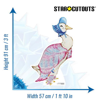 SC4567 Duck Blue Bonnet  Cardboard Cut Out Height 91cm