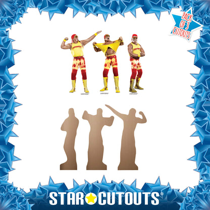 SC4580 Hulk Hogan Three Shelf Top Cardboard Cut Out Height 30cm