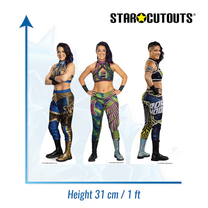 SC4582 WWE Bayley Three Shelf Top Cardboard Cut Outs Height 31cm
